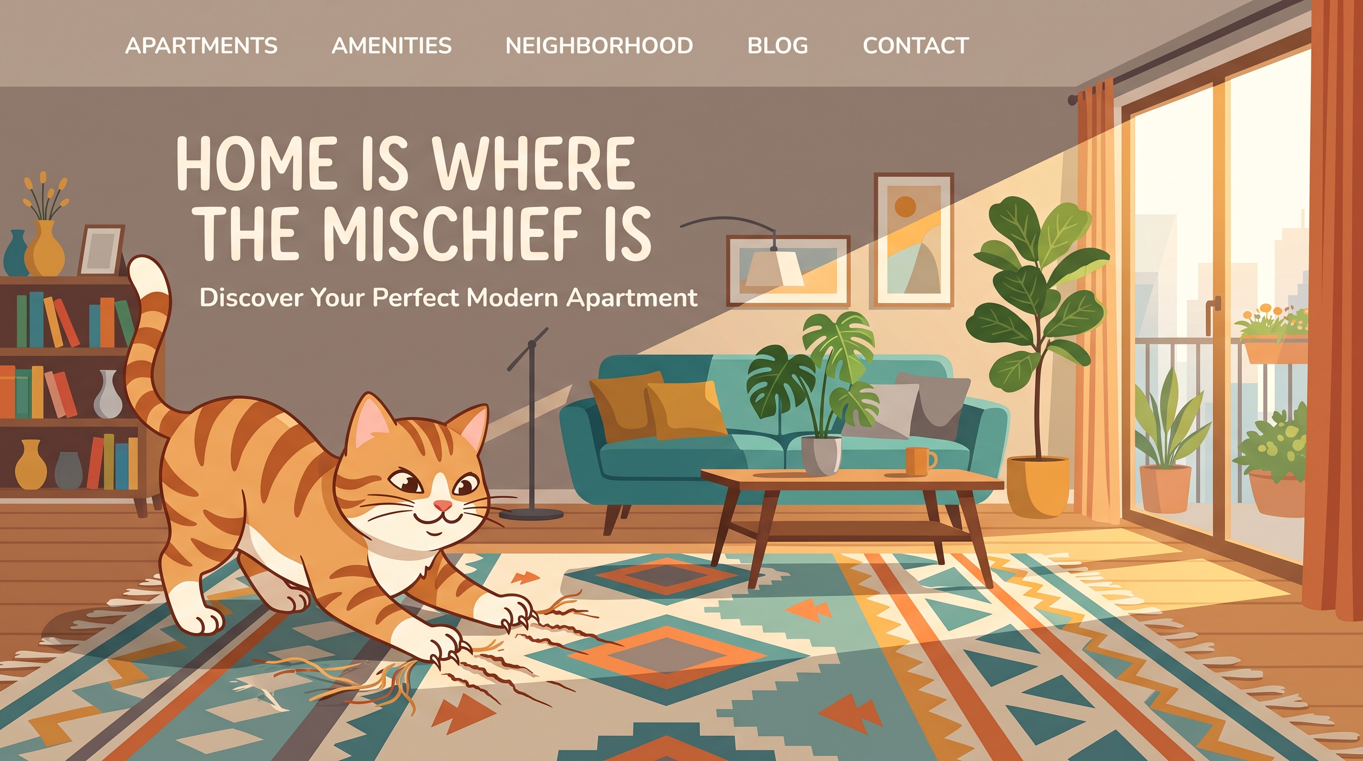 How to Stop a Cat from Scratching the Carpet in a Rented Apartment