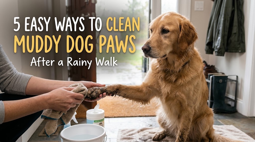 5 Easy Ways to Clean Muddy Dog Paws After a Rainy Walk