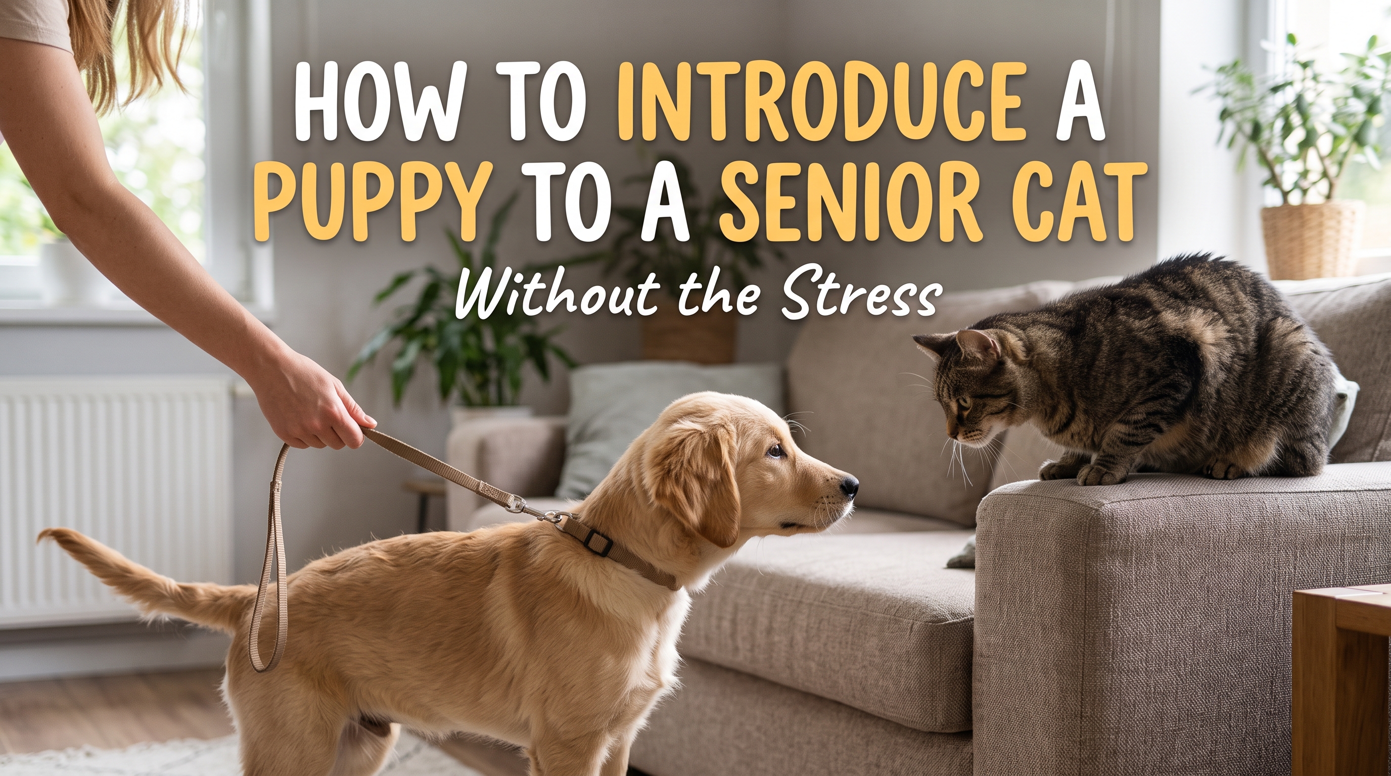 How to Introduce a Puppy to a Senior Cat (Without the Stress)