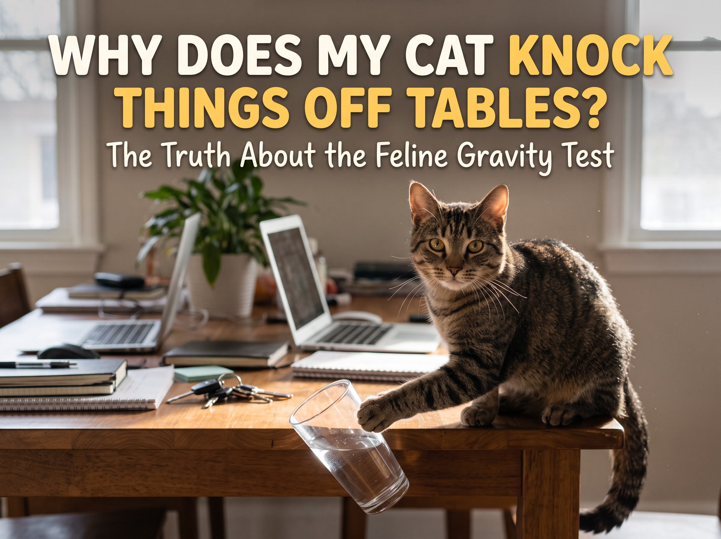 Why Does My Cat Knock Things Off Tables? The Truth About the Feline Gravity Test