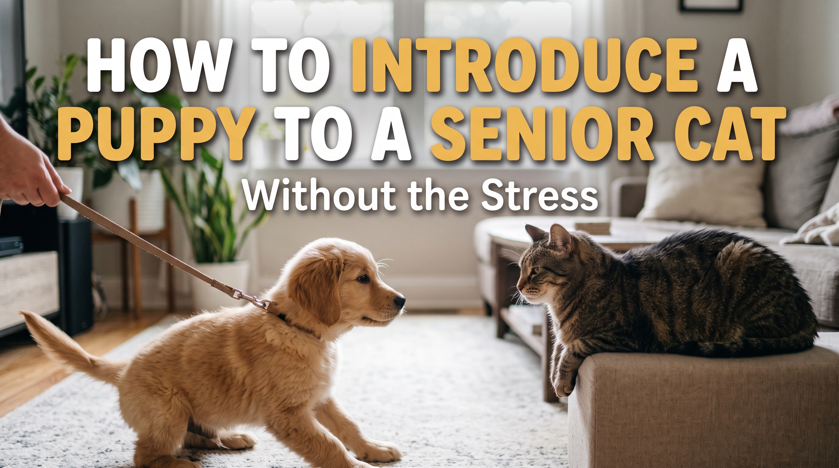 How to Introduce a Puppy to a Senior Cat (Without the Stress)